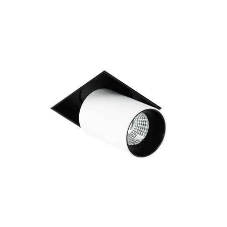 Oprawa wpuszczana okrągła NOVUM TRIMLESS SINGLE  GL7119-1/12W 3000K WH+BL  - Italux